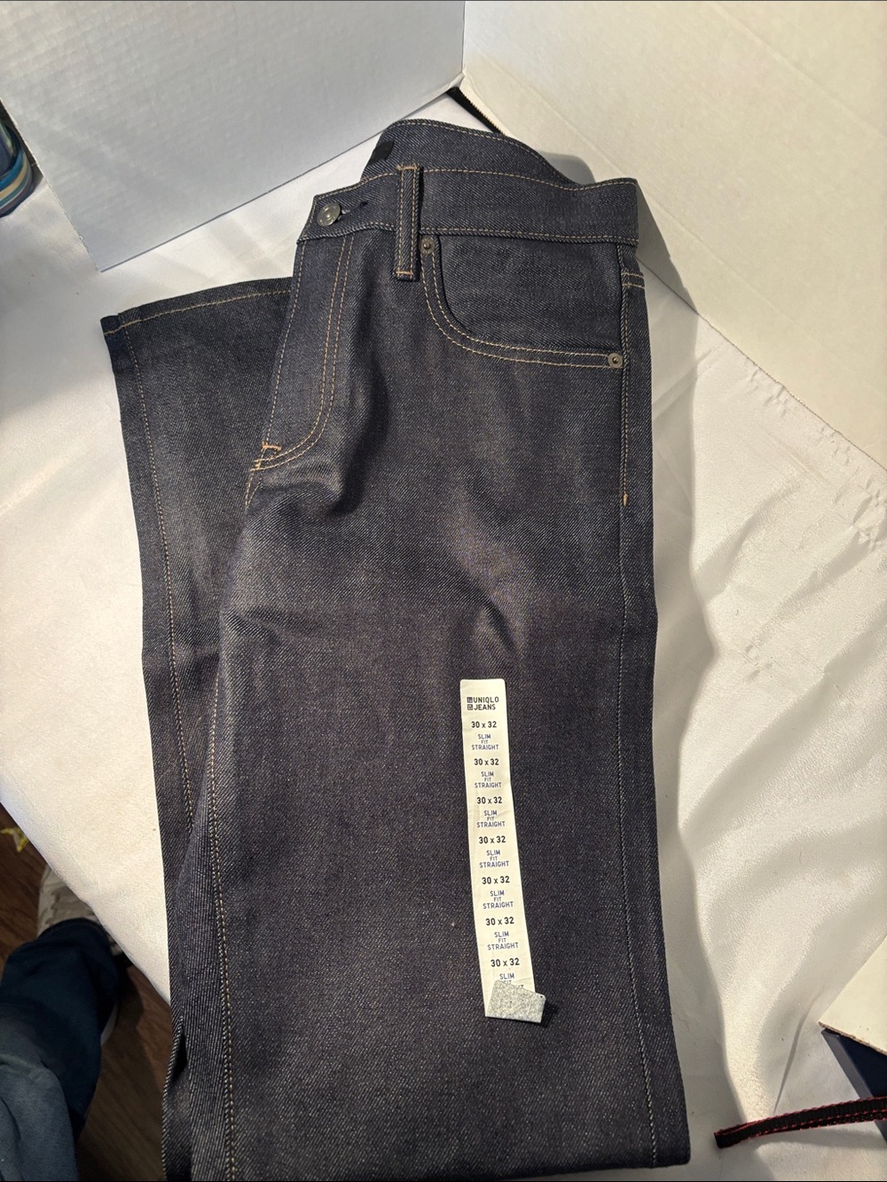 Uniqlo Men's Dark Indigo Straight Jeans